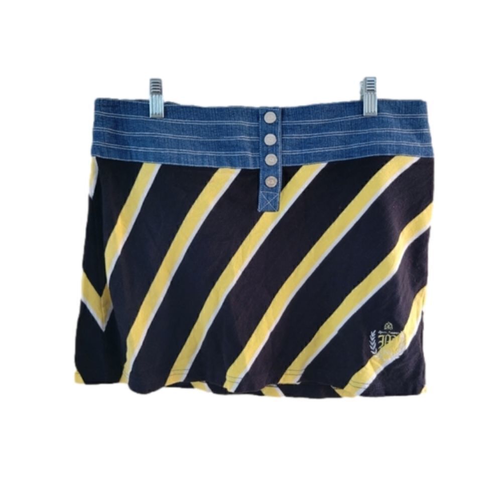 Mecca Femme Polo Denim Mini Skirt-Size Large